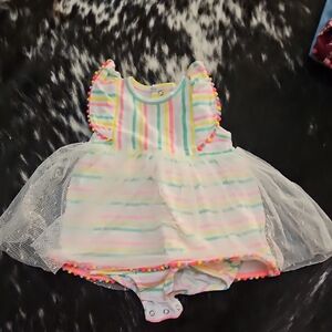 Isaac Mizrahi Multicolor Striped Kids Casual Dress